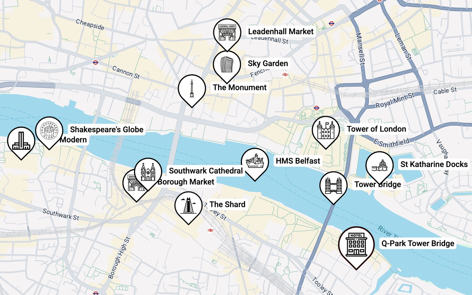 Demand-generator map